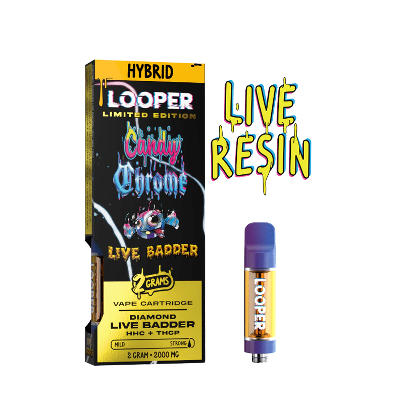Candy Chrome (Híbrida) – Looper Live Badder – Cartucho THC 2g