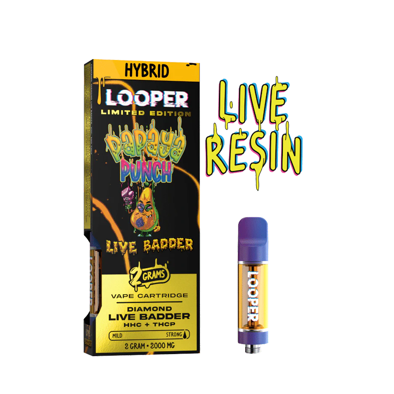 Papaya Punch (Híbrida) – Looper Live Badder – Cartucho THC 2g