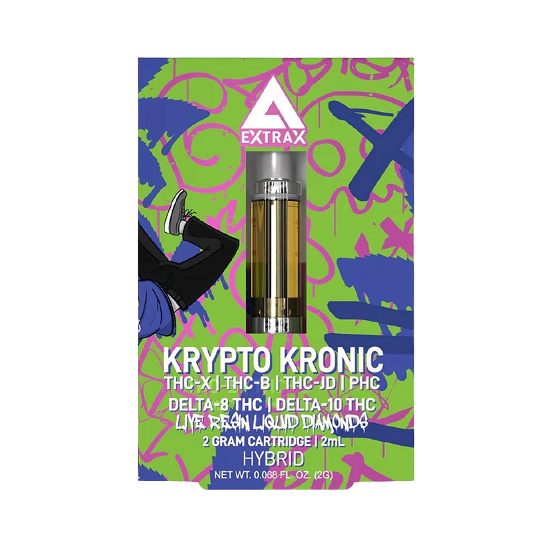 Krypto Kronic (Híbrida) – Delta Extrax – Cartucho THC 2g