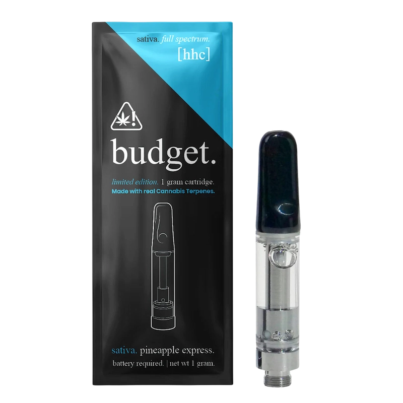 Cartucho Budget Pineapple Express HHC 1000 mg - cepa sativa sabor tropical