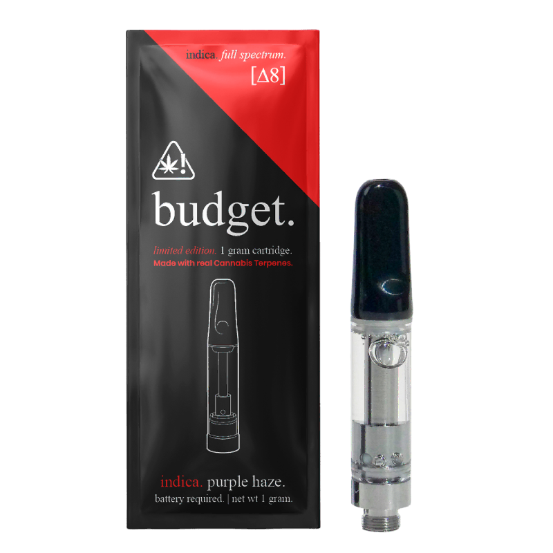 Cartucho 1000 mg Purple Haze índica marca Budget — plumadewax.org