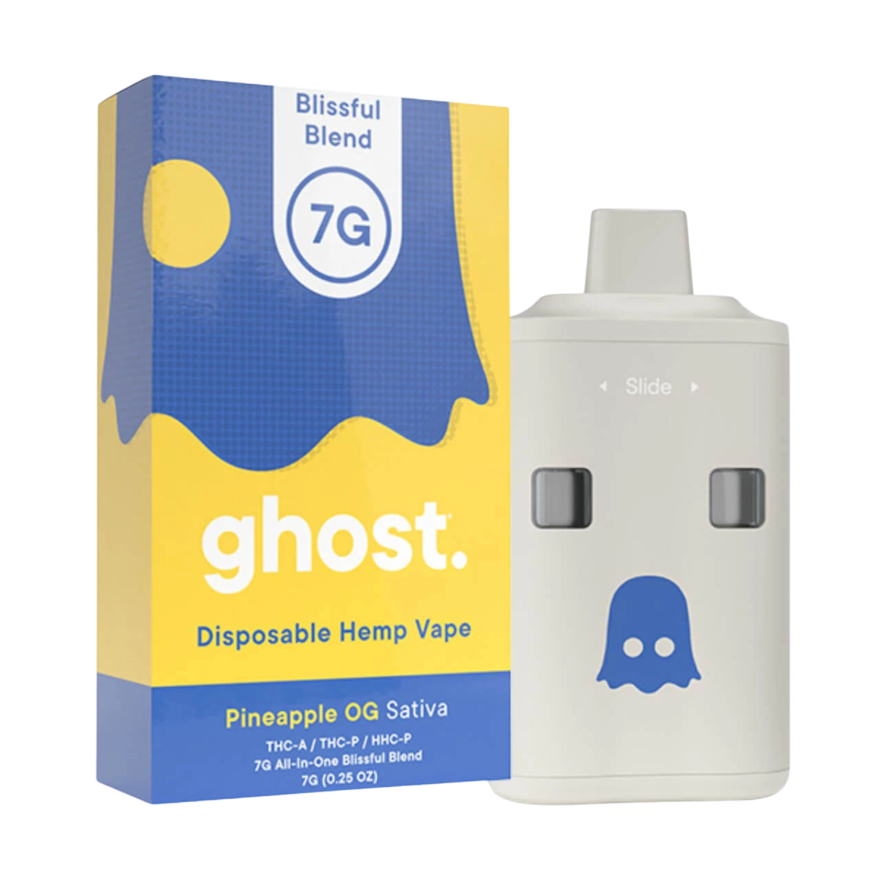 Desechable Ghost Blissful Blend Pineapple OG 7000 mg Híbrida